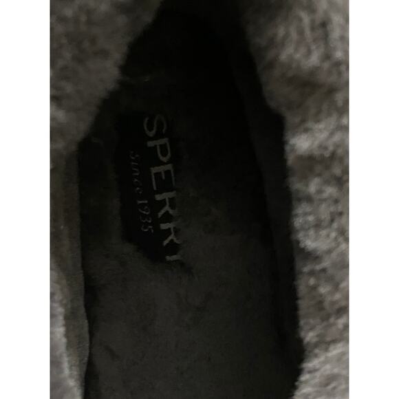 Sperry Premium Black Moc Sider Moccasin Winter Bootie Womens Size 11 - Picture 6 of 10